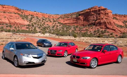 奧迪A4對比寶馬328/英菲尼迪G37/謳歌TL